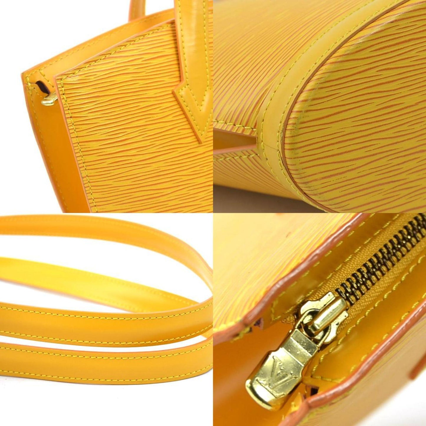 Louis Vuitton Yellow Leather Saint Jacques