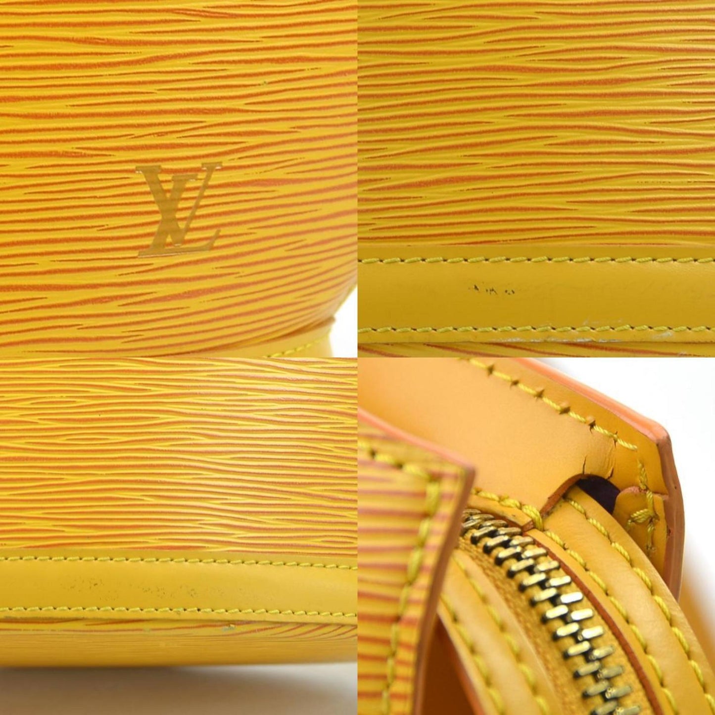 Louis Vuitton Yellow Leather Saint Jacques