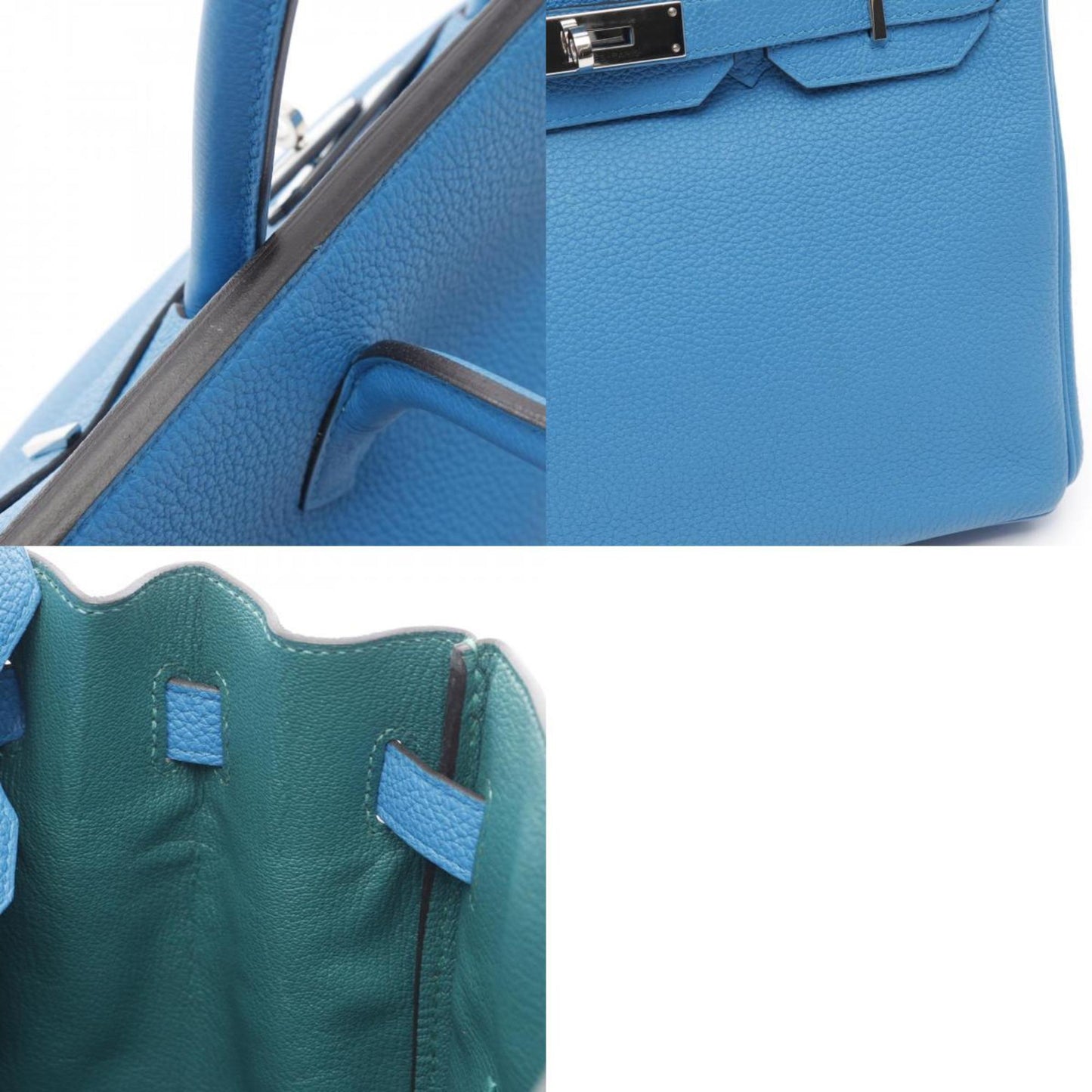 Hermès Blue Leather Birkin 30