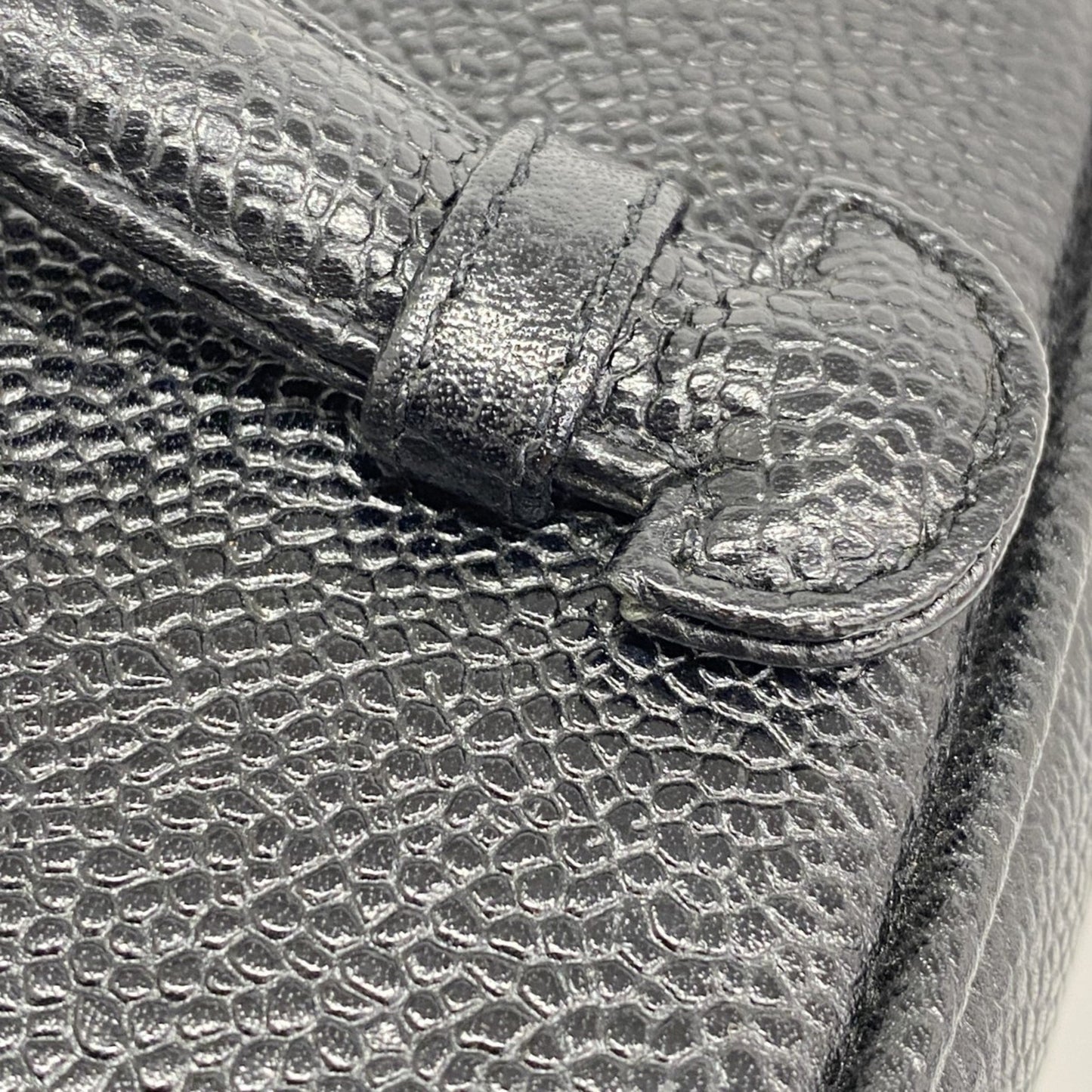 Chanel Black Leather Vanity