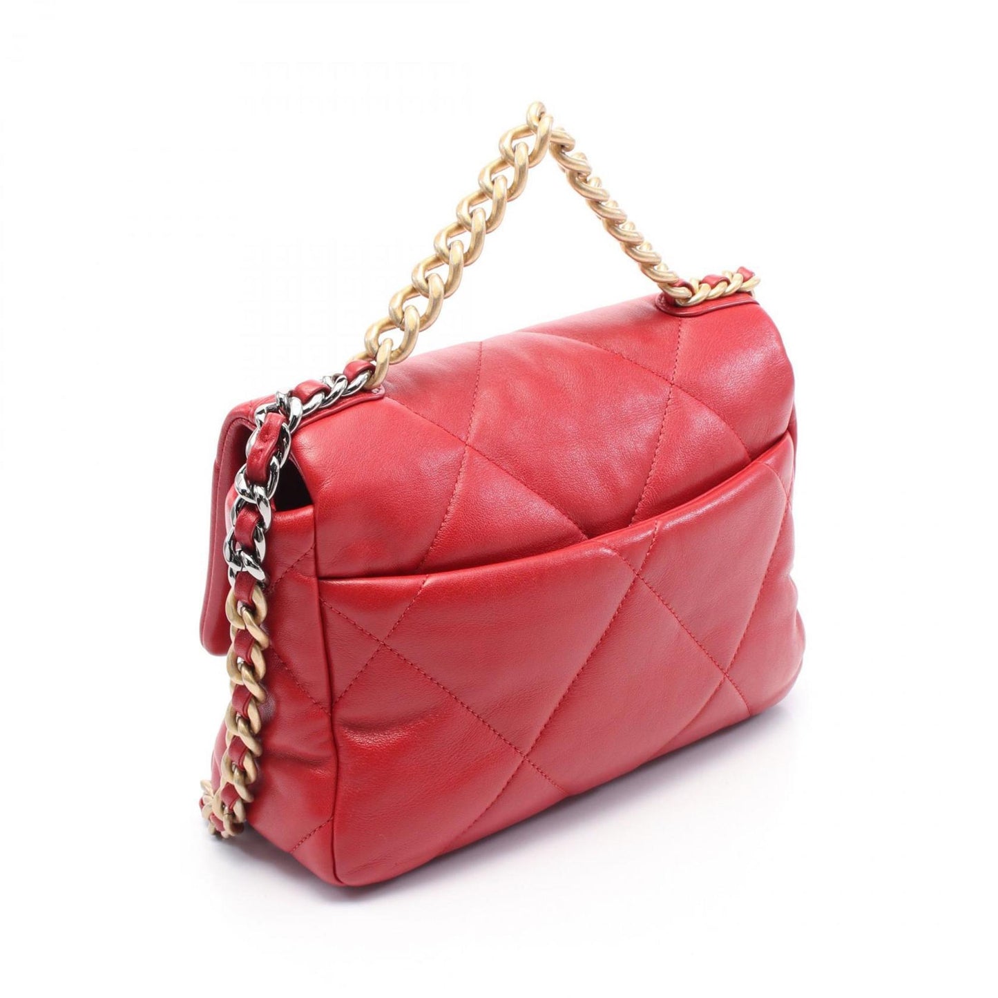 Chanel Red Leather Chanel 19