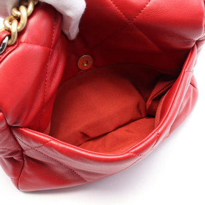 Chanel Red Leather Chanel 19