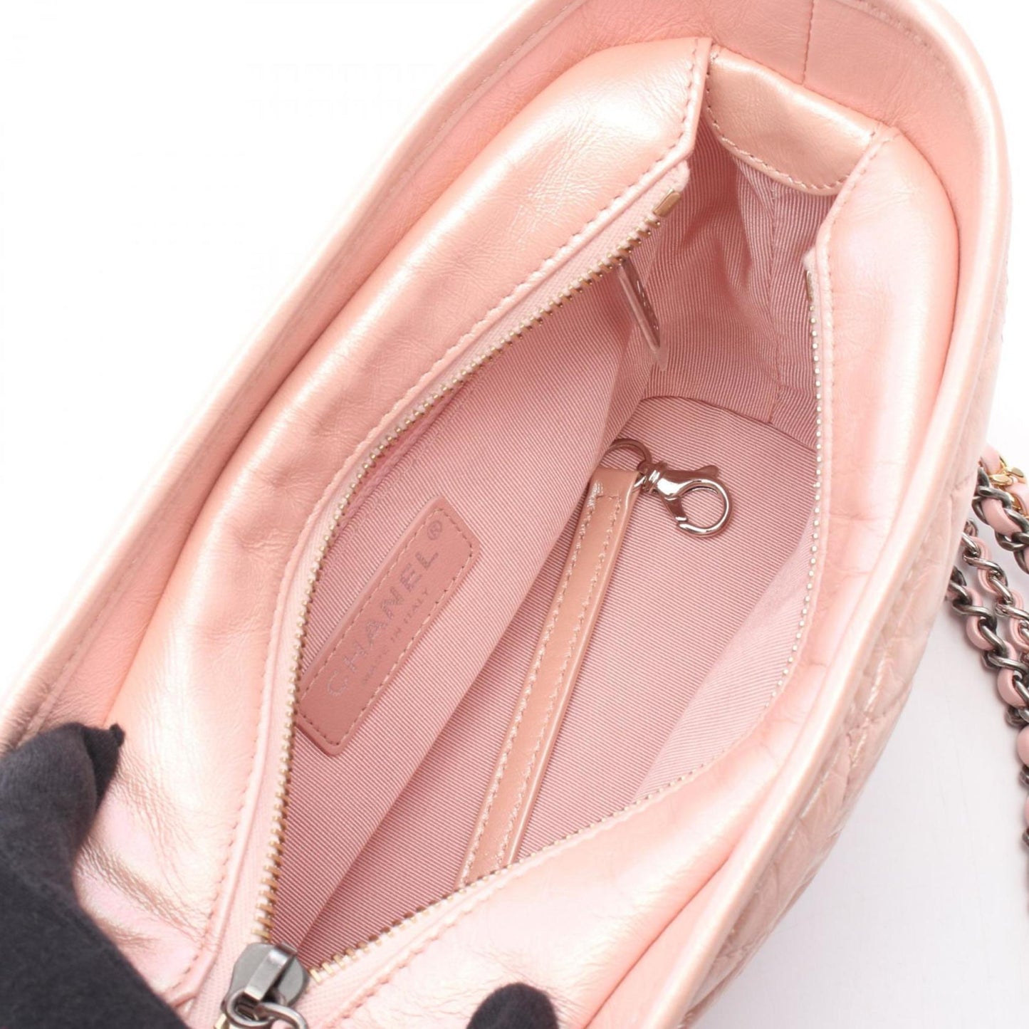 Chanel Pink Leather Gabrielle