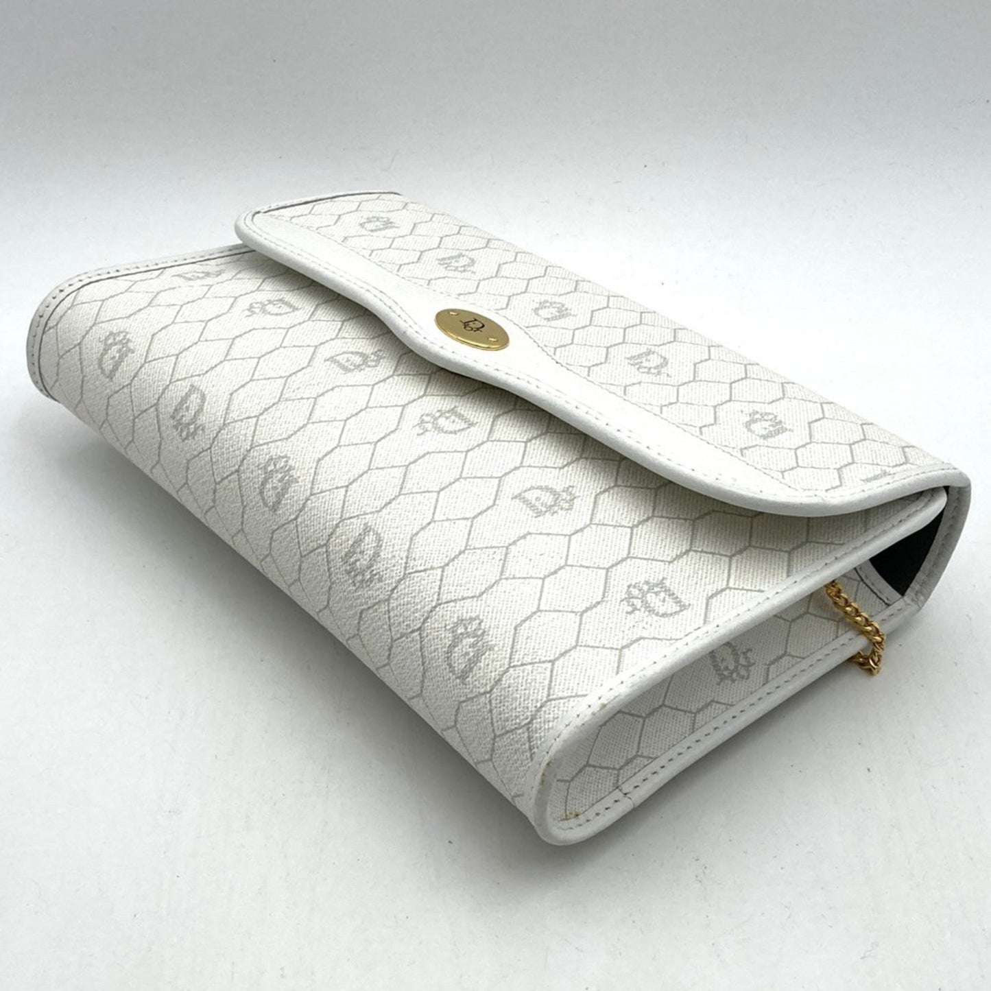 Dior White Canvas Honeycomb