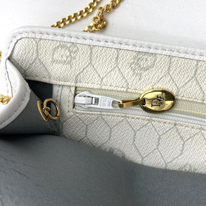 Dior White Canvas Honeycomb