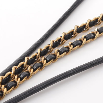 Chanel Black Leather Chanel 22