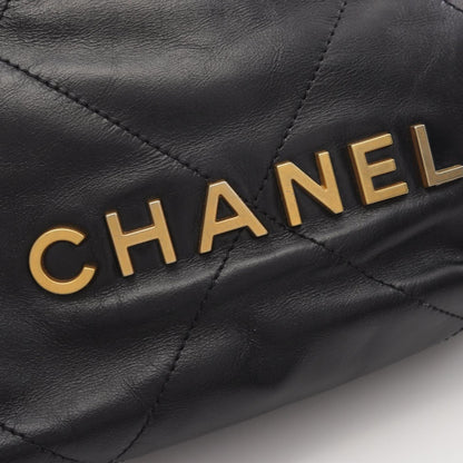 Chanel Black Leather Chanel 22