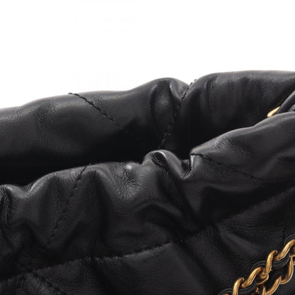 Chanel Black Leather Chanel 22