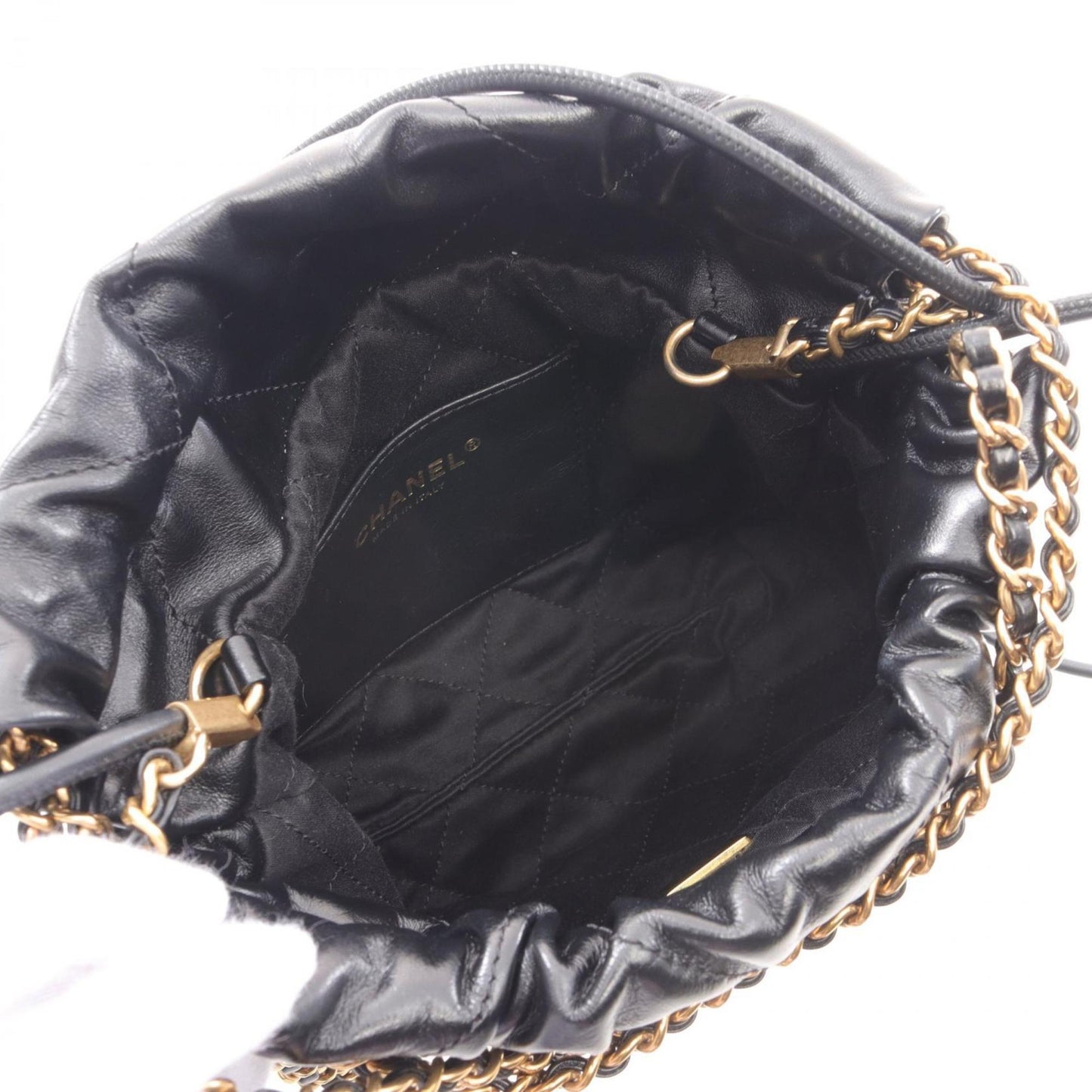 Chanel Black Leather Chanel 22