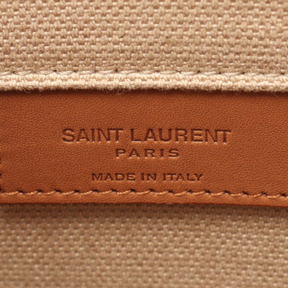 Saint Laurent Brown Canvas Sac De Jour Large