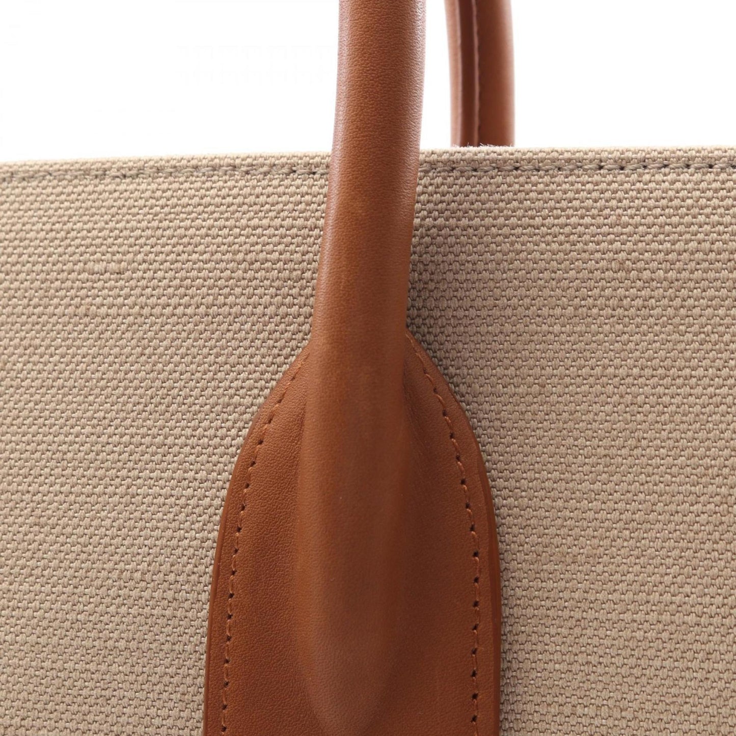 Saint Laurent Brown Canvas Sac De Jour Large