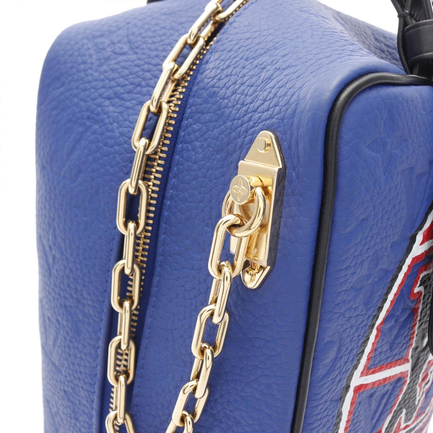 Louis Vuitton Blue Leather Dopp Kit