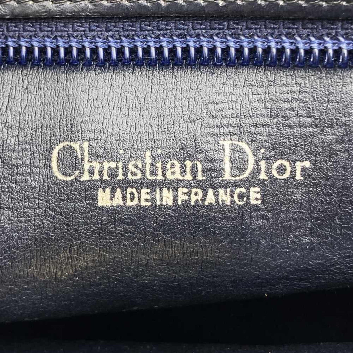 Dior Blue Canvas Trotter Canvas Shoulder Bag