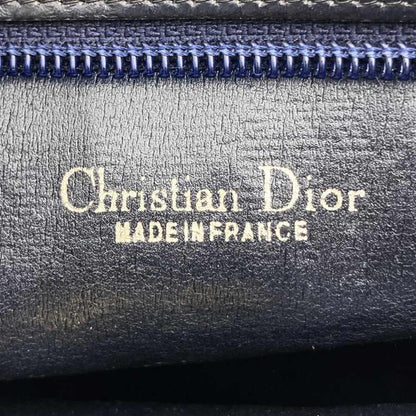 Dior Blue Canvas Trotter Canvas Shoulder Bag