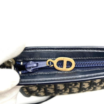 Dior Blue Canvas Trotter Canvas Shoulder Bag