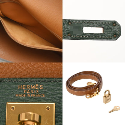 Hermès Green Leather Kelly 32