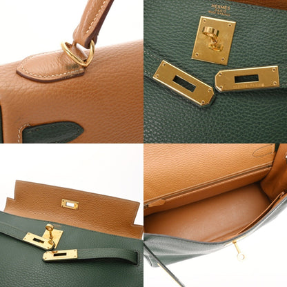 Hermès Green Leather Kelly 32