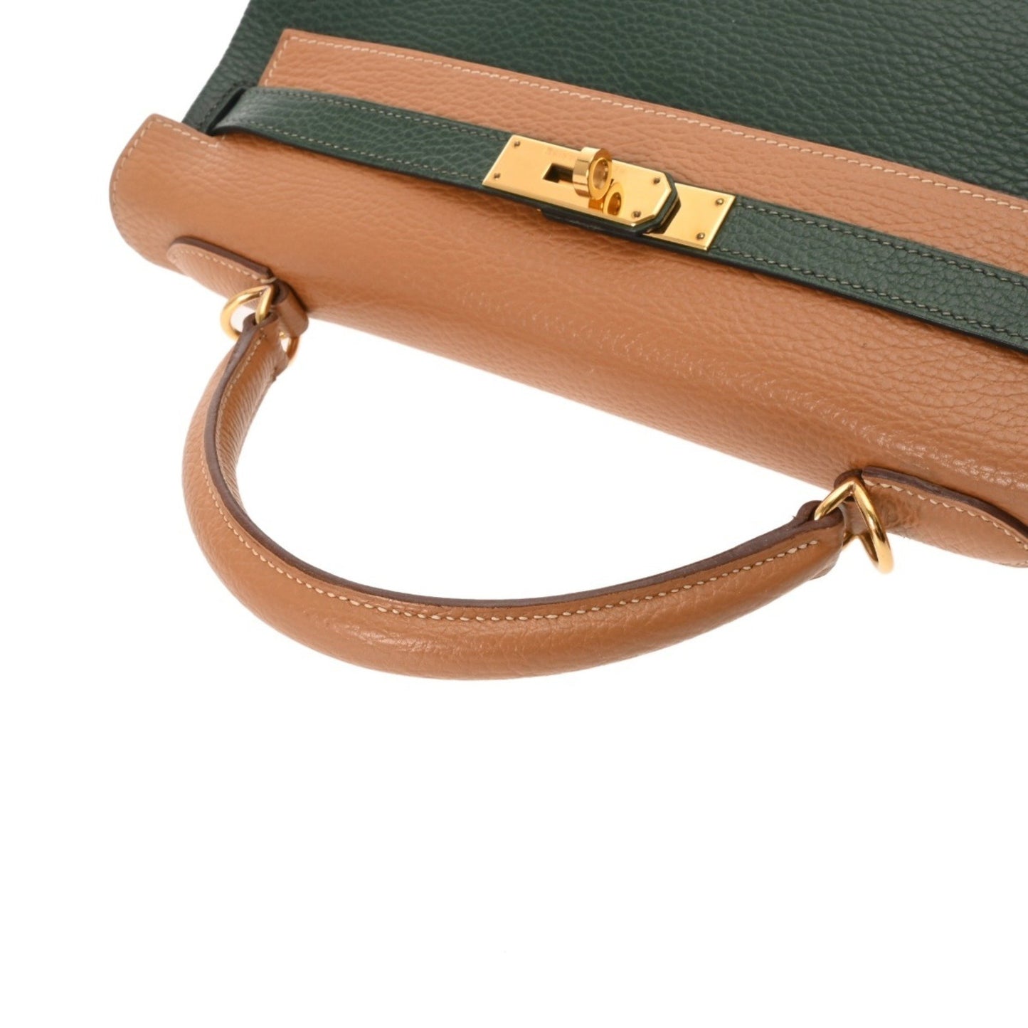 Hermès Green Leather Kelly 32