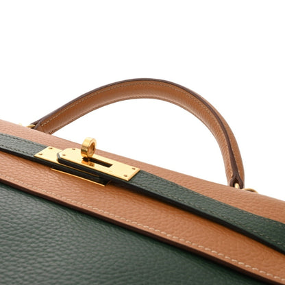 Hermès Green Leather Kelly 32