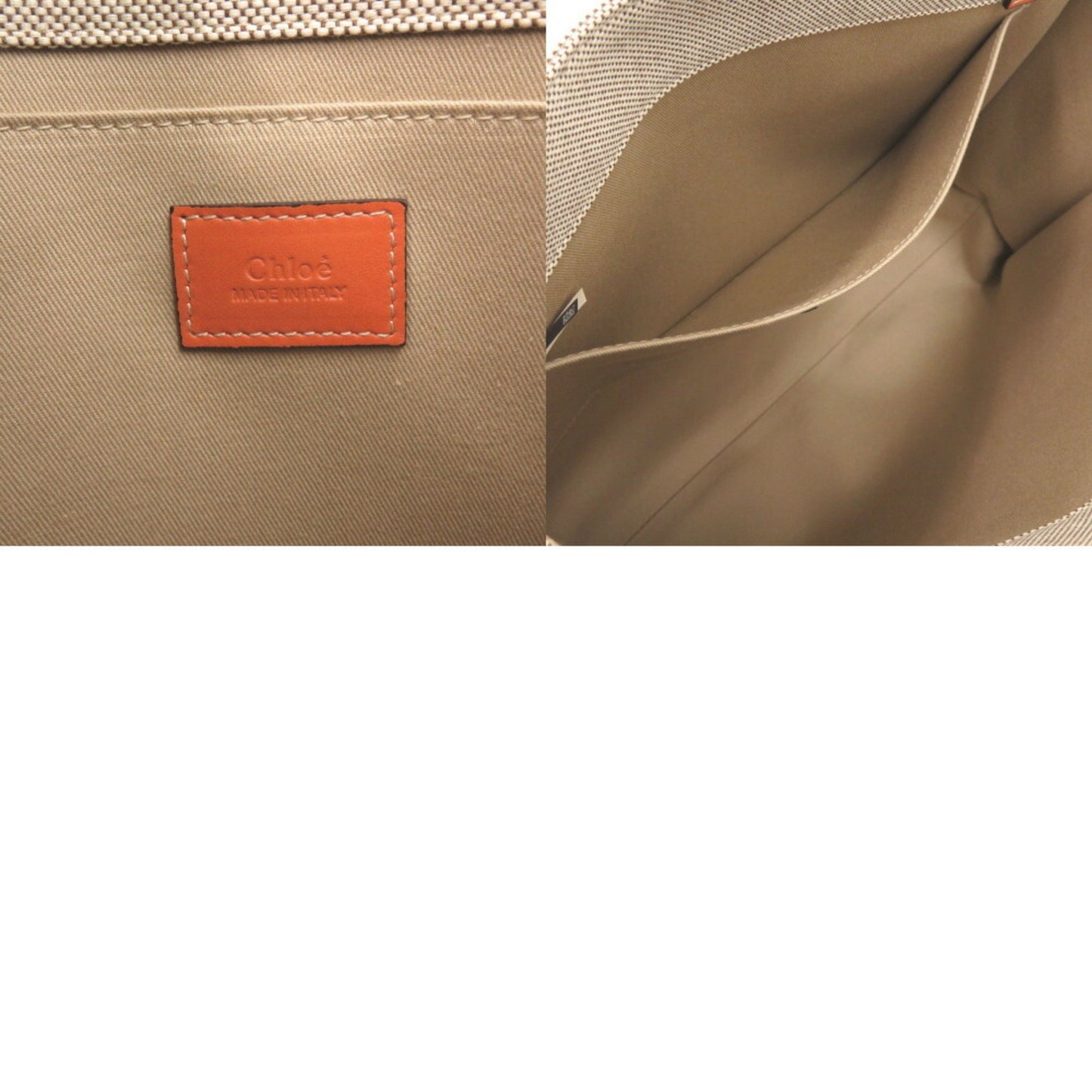 Chloé Brown Canvas Woody