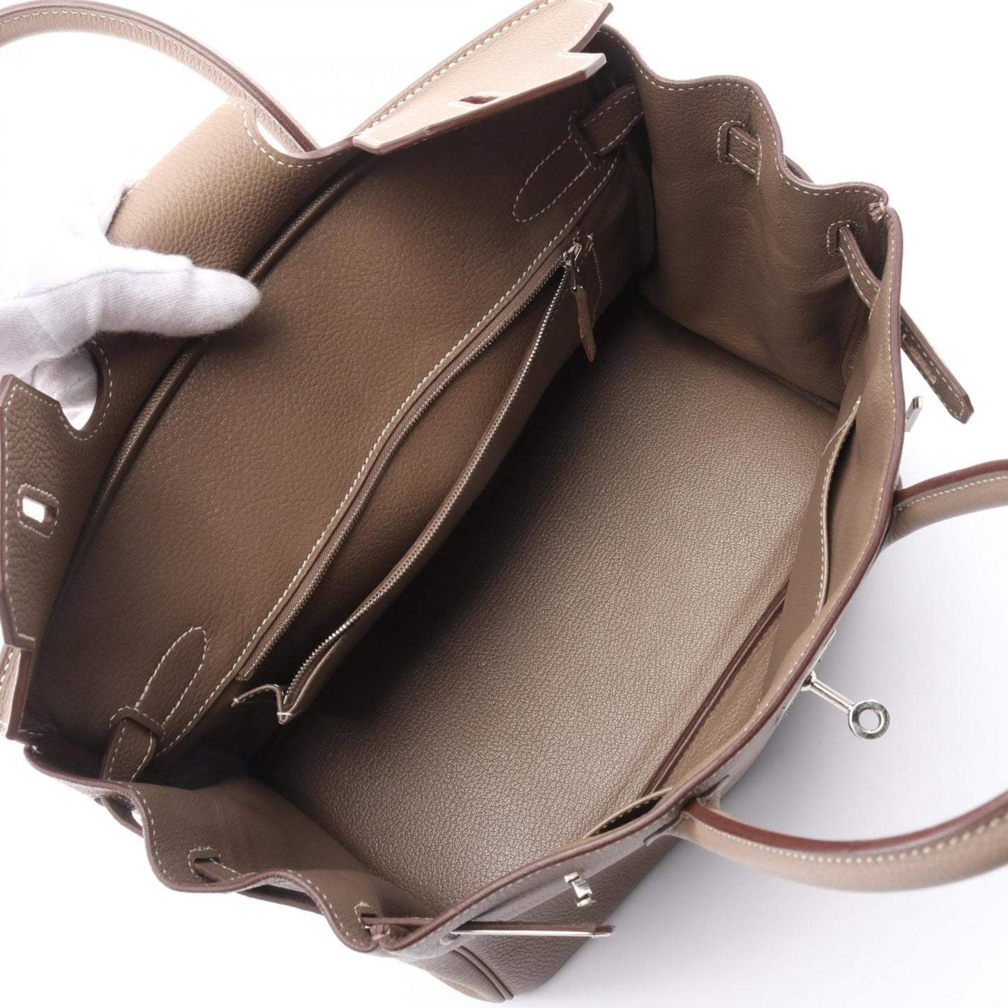Hermès Gray Leather Birkin 30