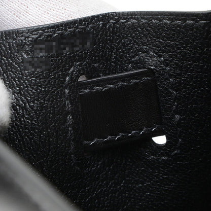 Hermès Black Leather Kelly 28
