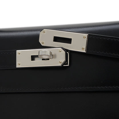 Hermès Black Leather Kelly 28