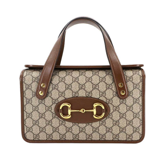 Gucci Brown Canvas Horsebit