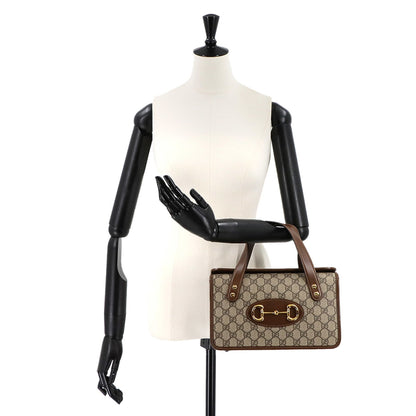 Gucci Brown Canvas Horsebit