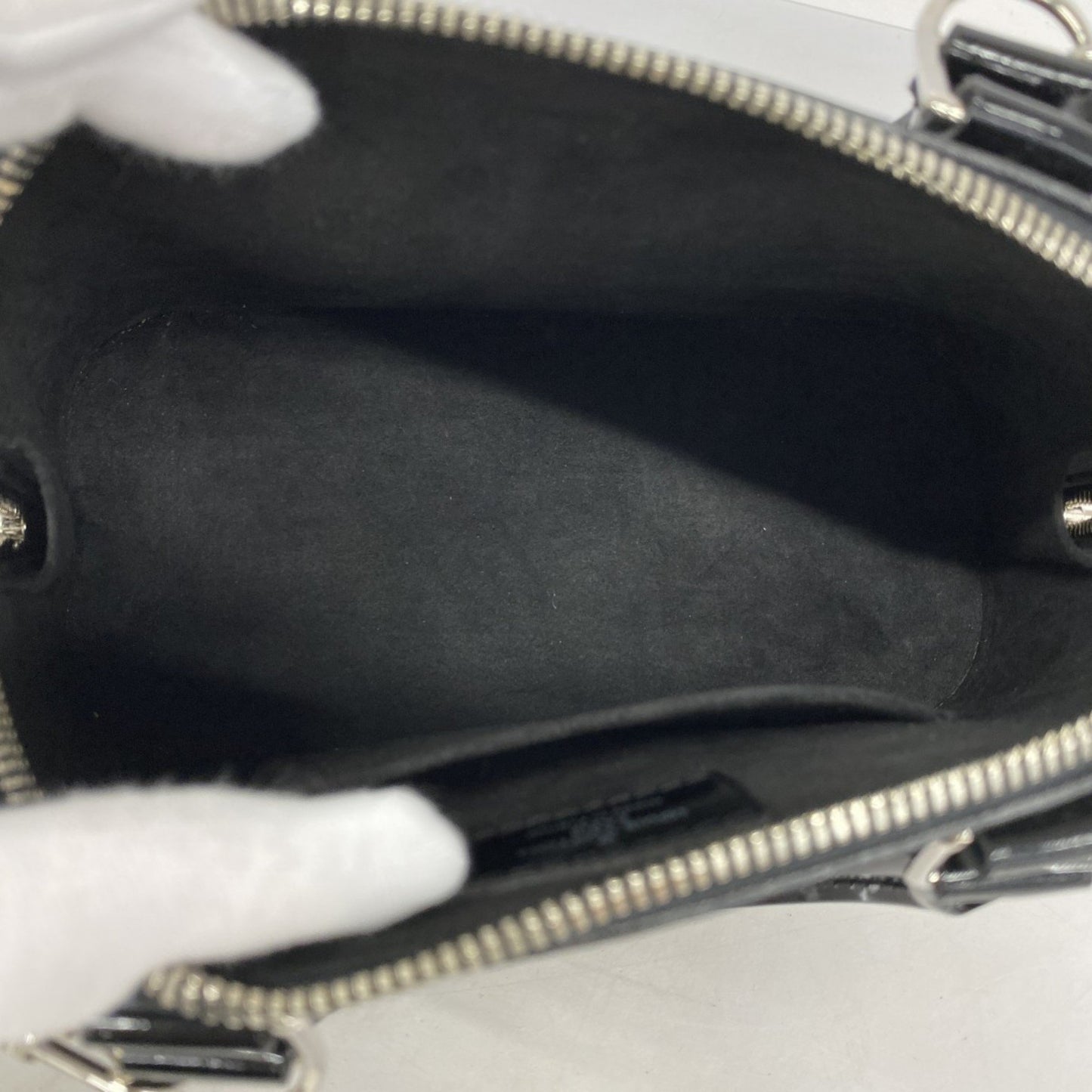 Louis Vuitton Black Patent Leather Alma Bb
