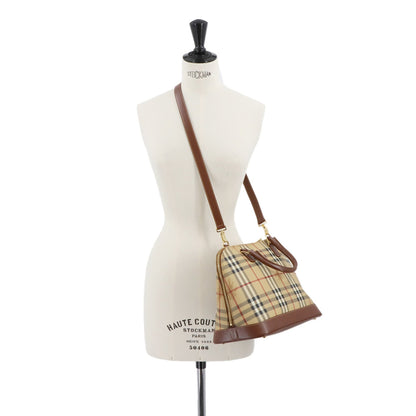 Burberry Brown Canvas Haymarket