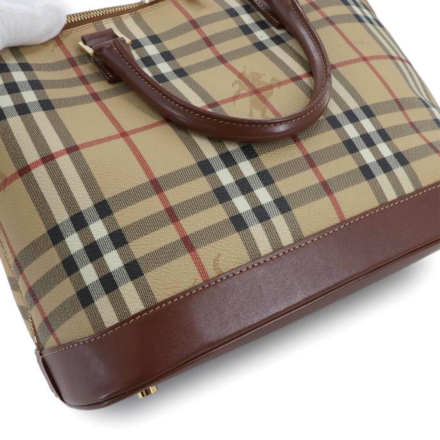 Burberry Brown Canvas Haymarket