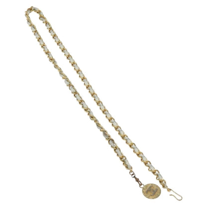 Chanel Silver Leather Belt