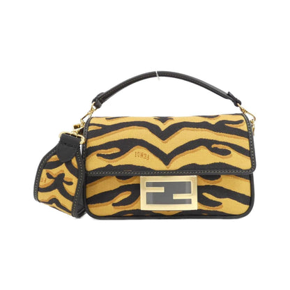 Fendi Yellow Canvas Baguette
