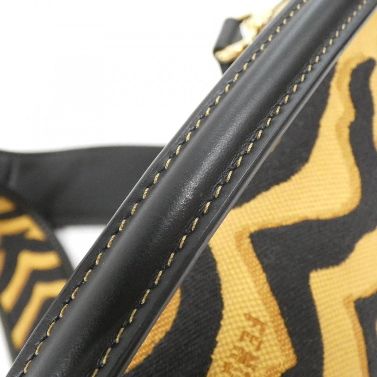 Fendi Yellow Canvas Baguette