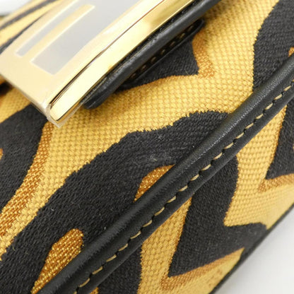 Fendi Yellow Canvas Baguette