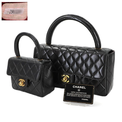 Chanel Black Leather Coco Handle