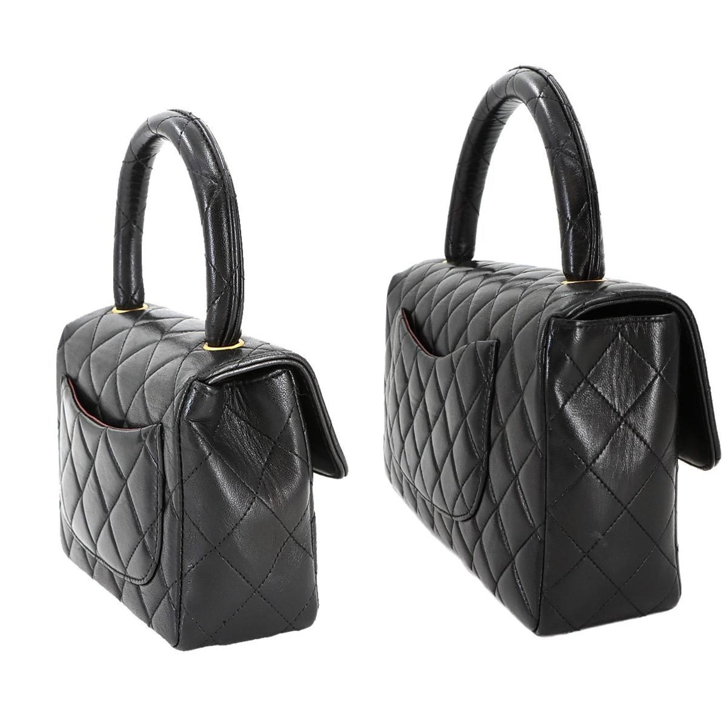 Chanel Black Leather Coco Handle