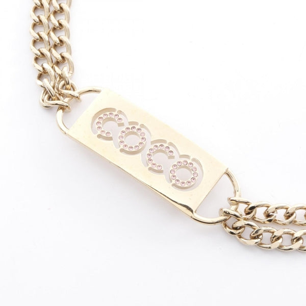 Chanel Silver Leather Belt