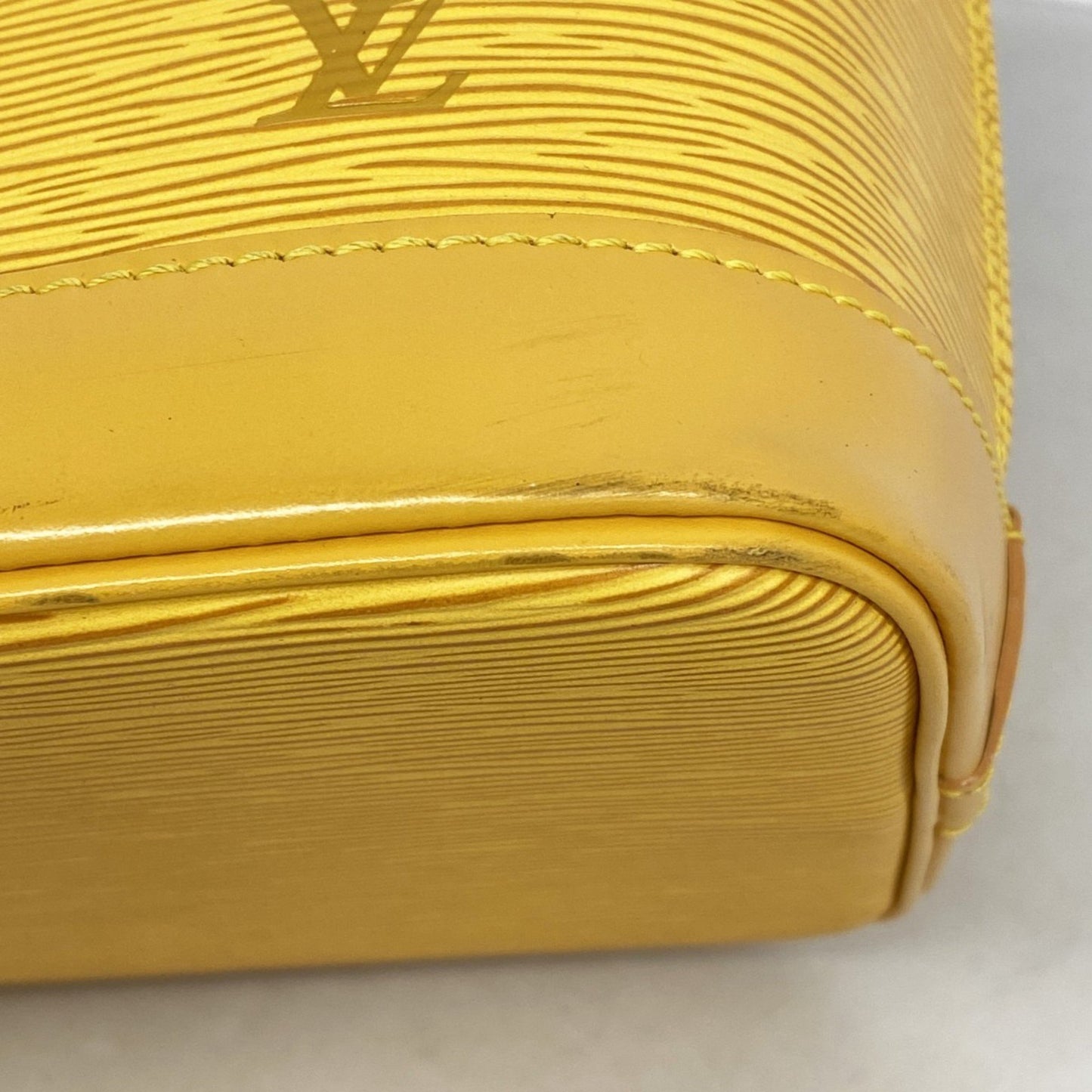 Louis Vuitton Yellow Leather Alma