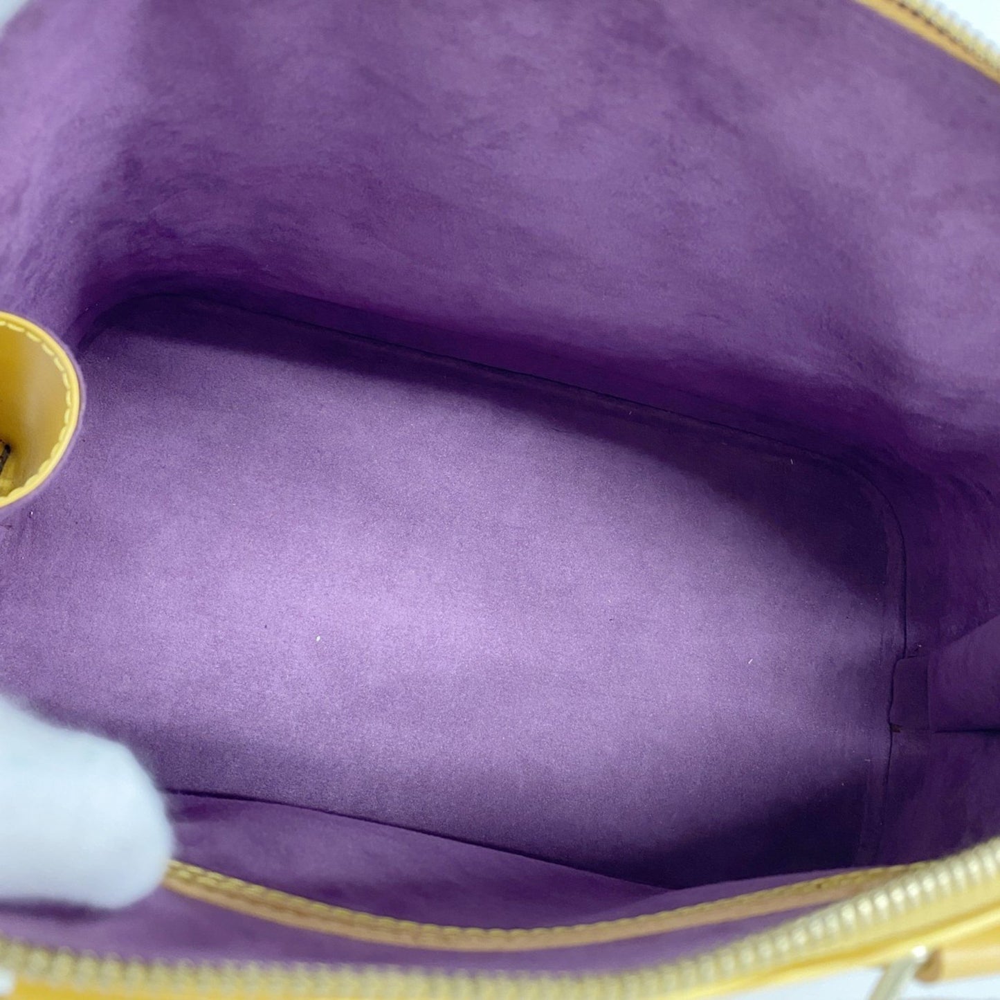 Louis Vuitton Yellow Leather Alma