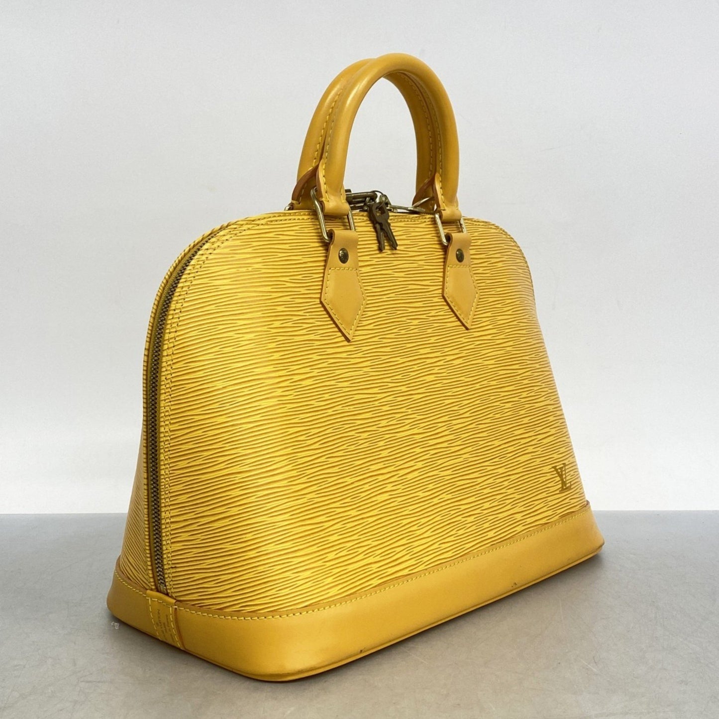 Louis Vuitton Yellow Leather Alma