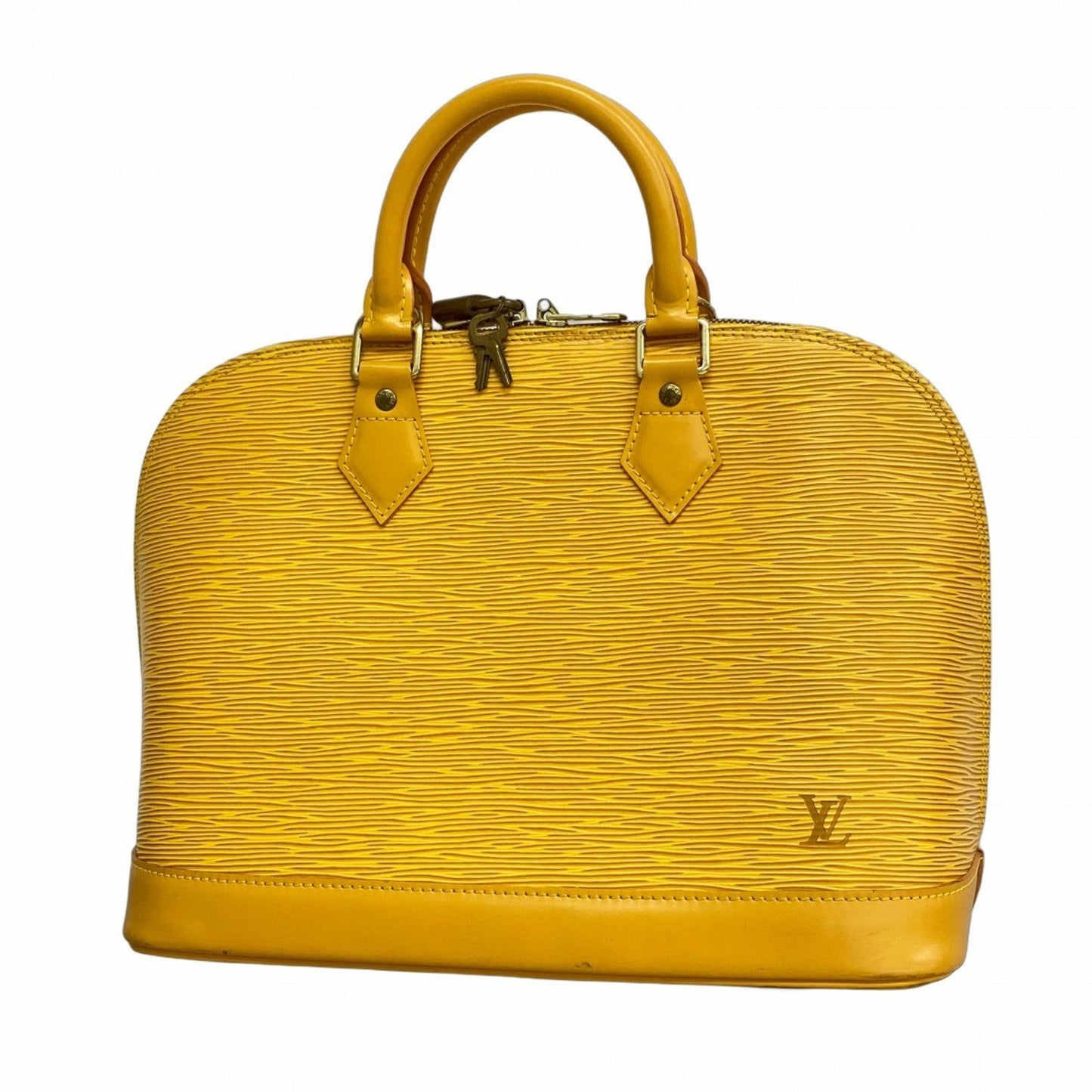 Louis Vuitton Yellow Leather Alma