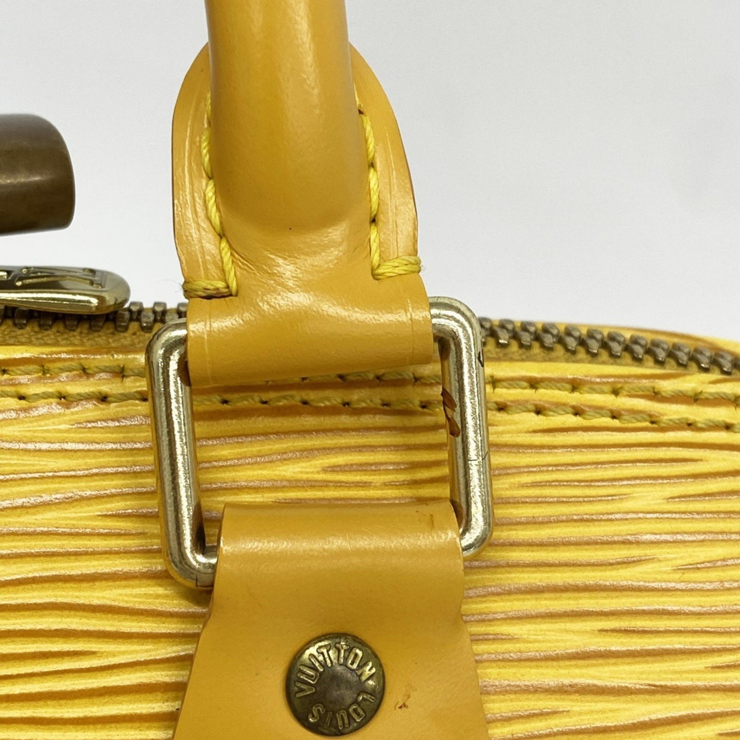 Louis Vuitton Yellow Leather Alma
