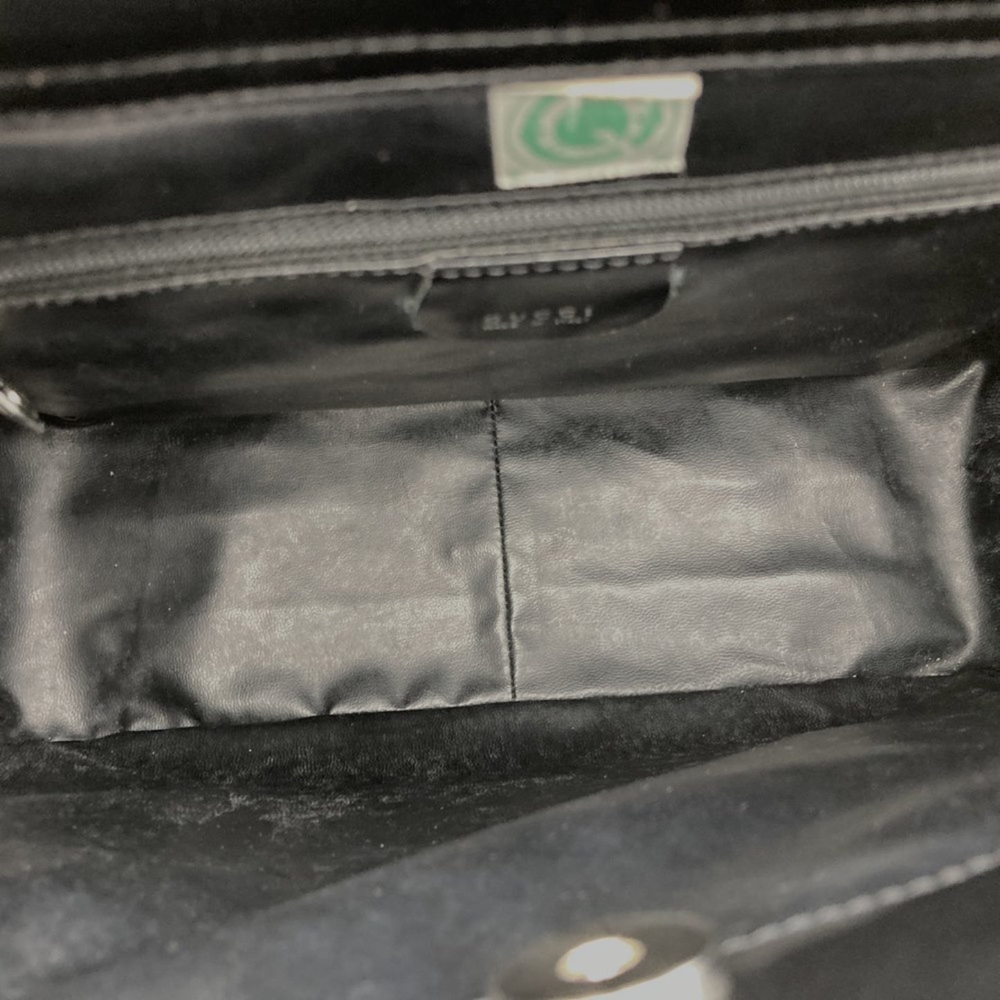 Gucci Black Patent Leather Interlocking G