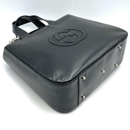 Gucci Black Patent Leather Interlocking G