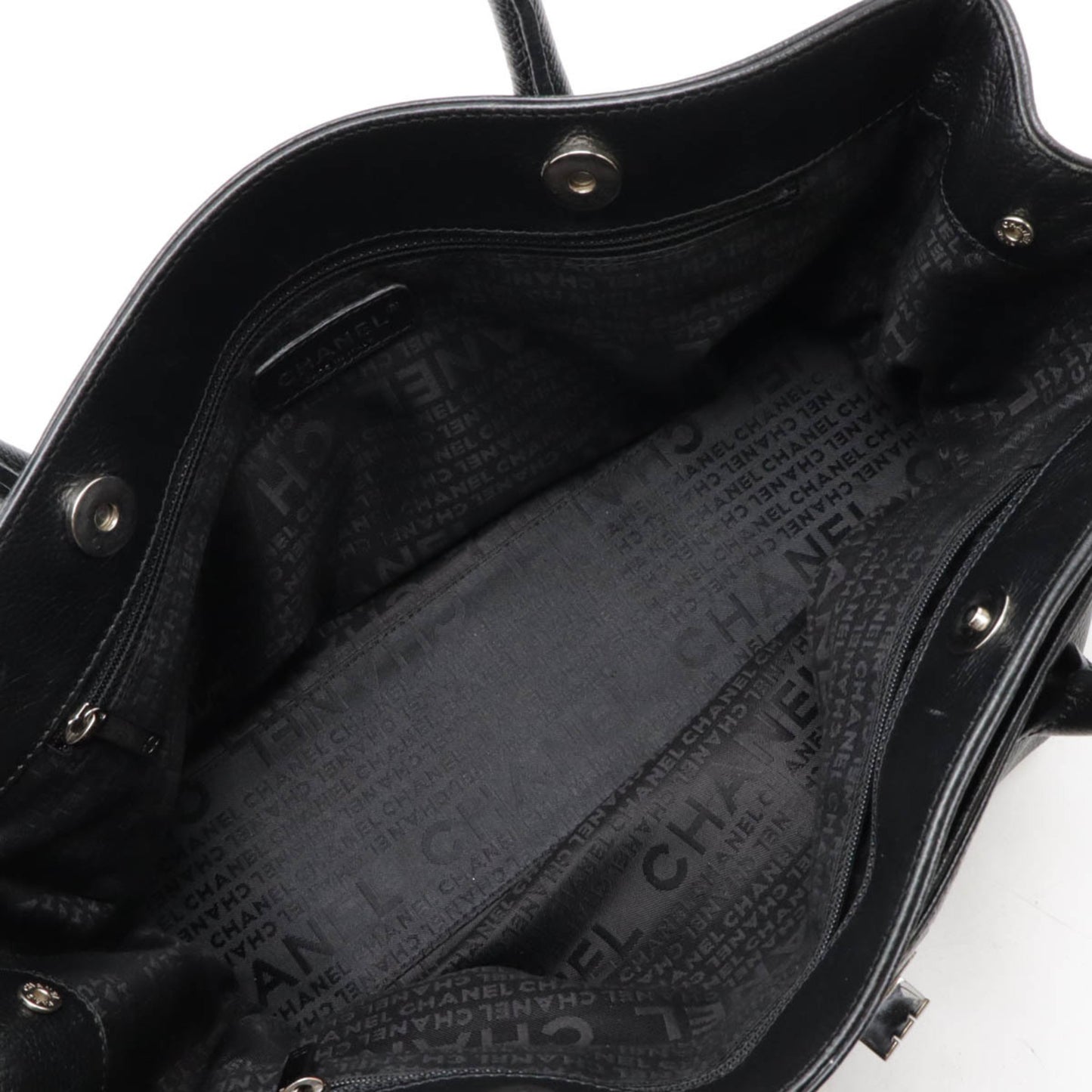 Chanel Black Leather Executive