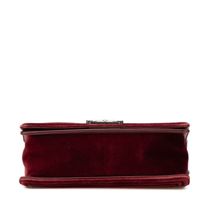 Chanel Red Velvet Boy