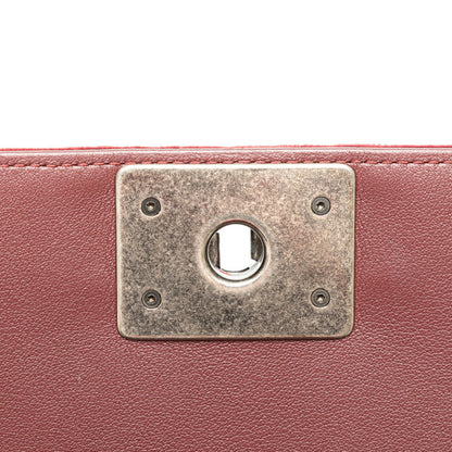 Chanel Red Velvet Boy
