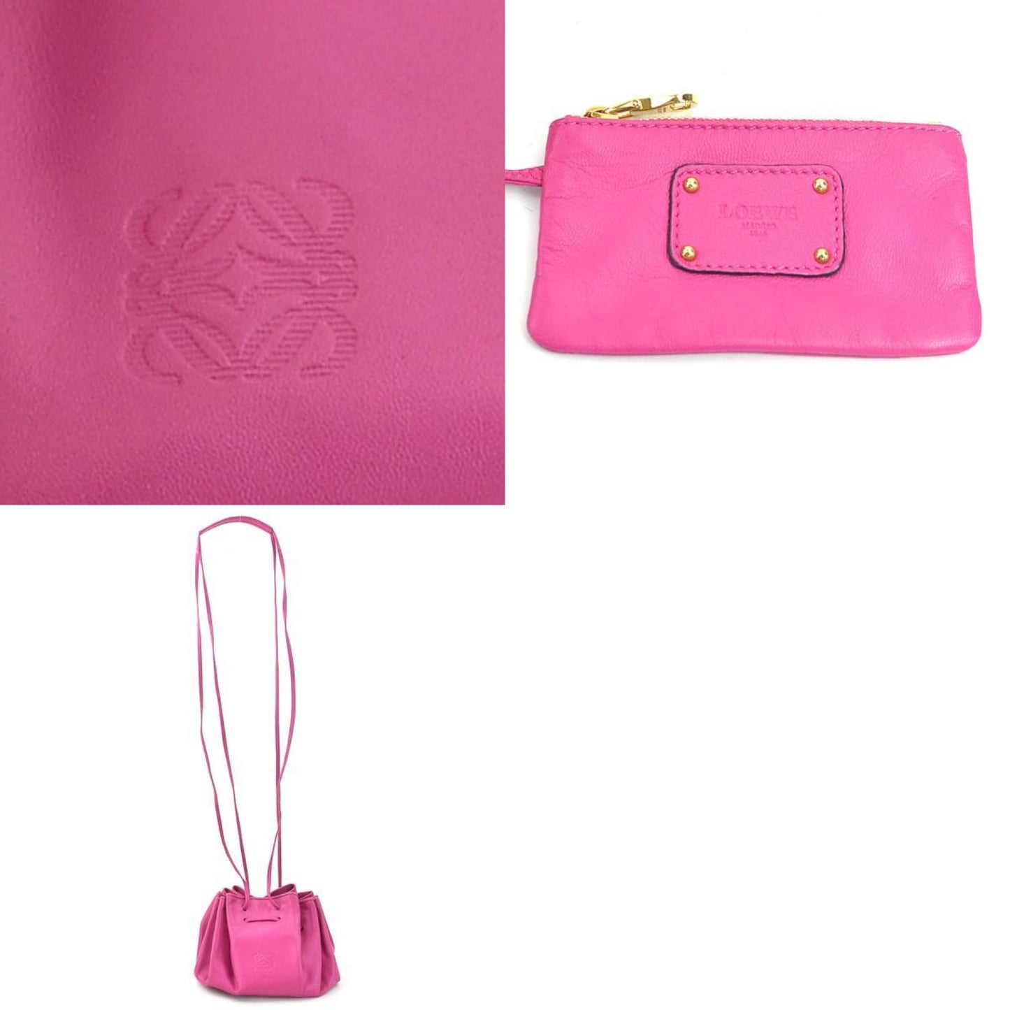Loewe Gold Leather Anagram